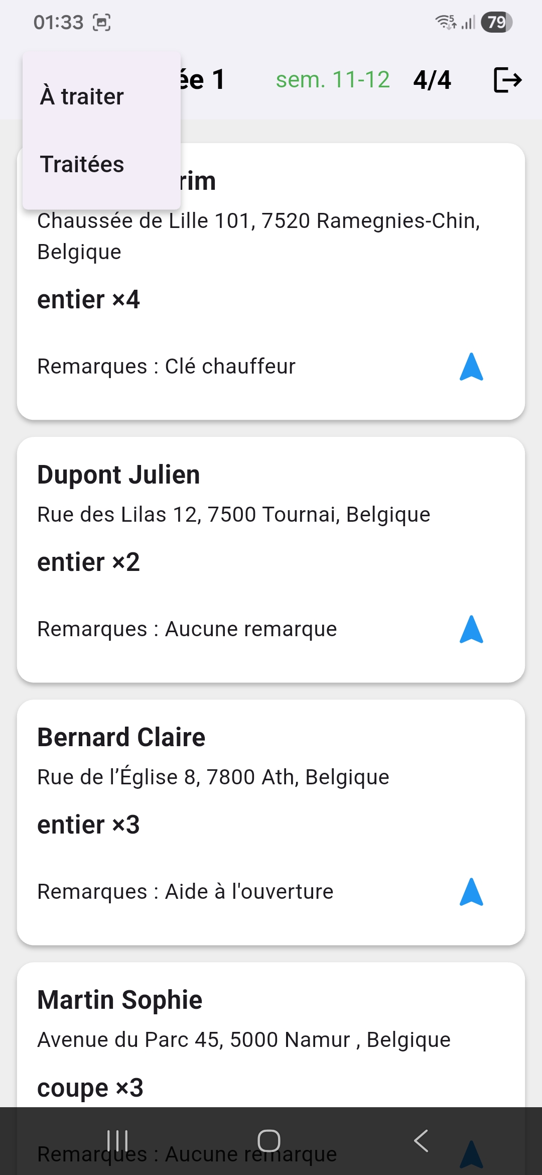 Capture de la tournée mobile.